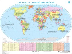Bản đồ Các nước và lãnh thổ trên thế giới (2M)